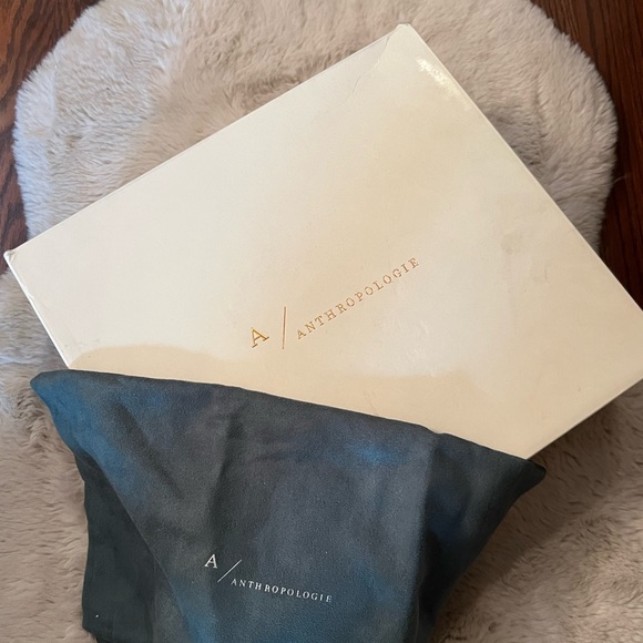 Anthropologie Gold Studded Suede Chelsea Boot - Picture 6 of 6